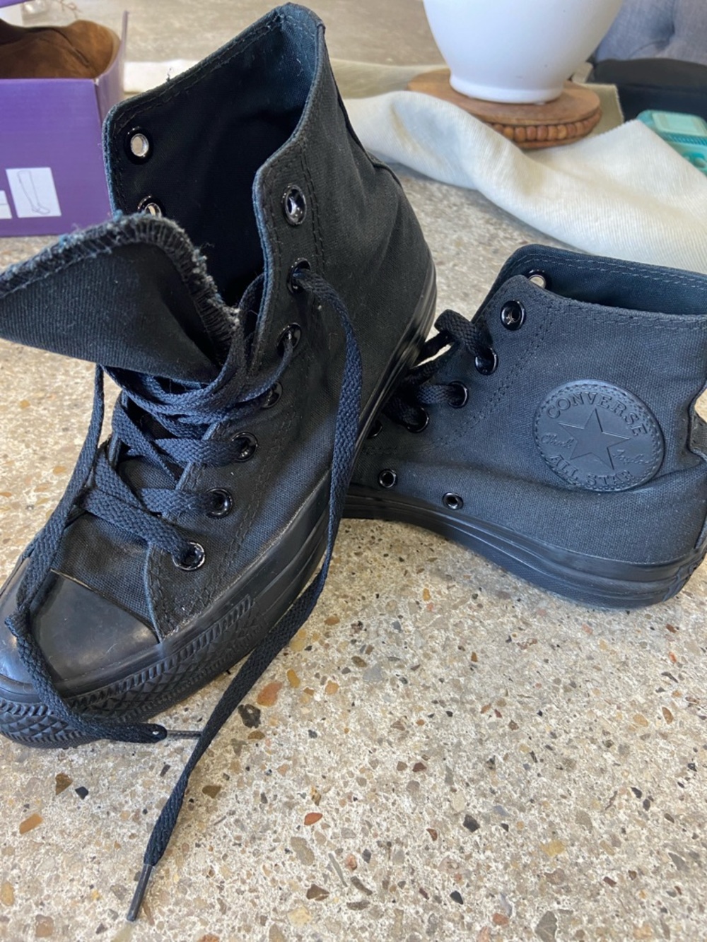 Converse Black High-Top Canvas Sneakers